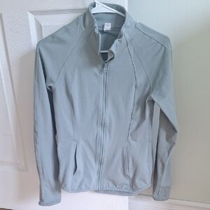 Light Gray Full-Zip Women's Jacket